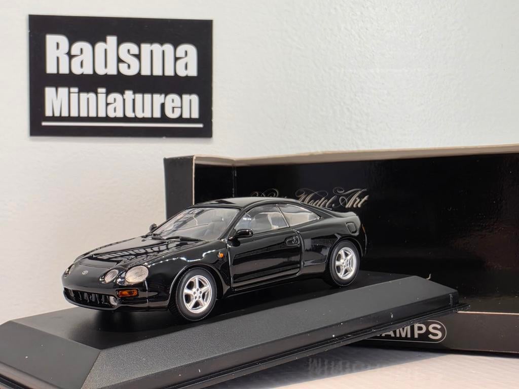 Toyota Celica T200 - 6e Gen Zwart - 1:43 Minichamps, Auto, Ophalen of Verzenden, Zo goed als nieuw, MiniChamps