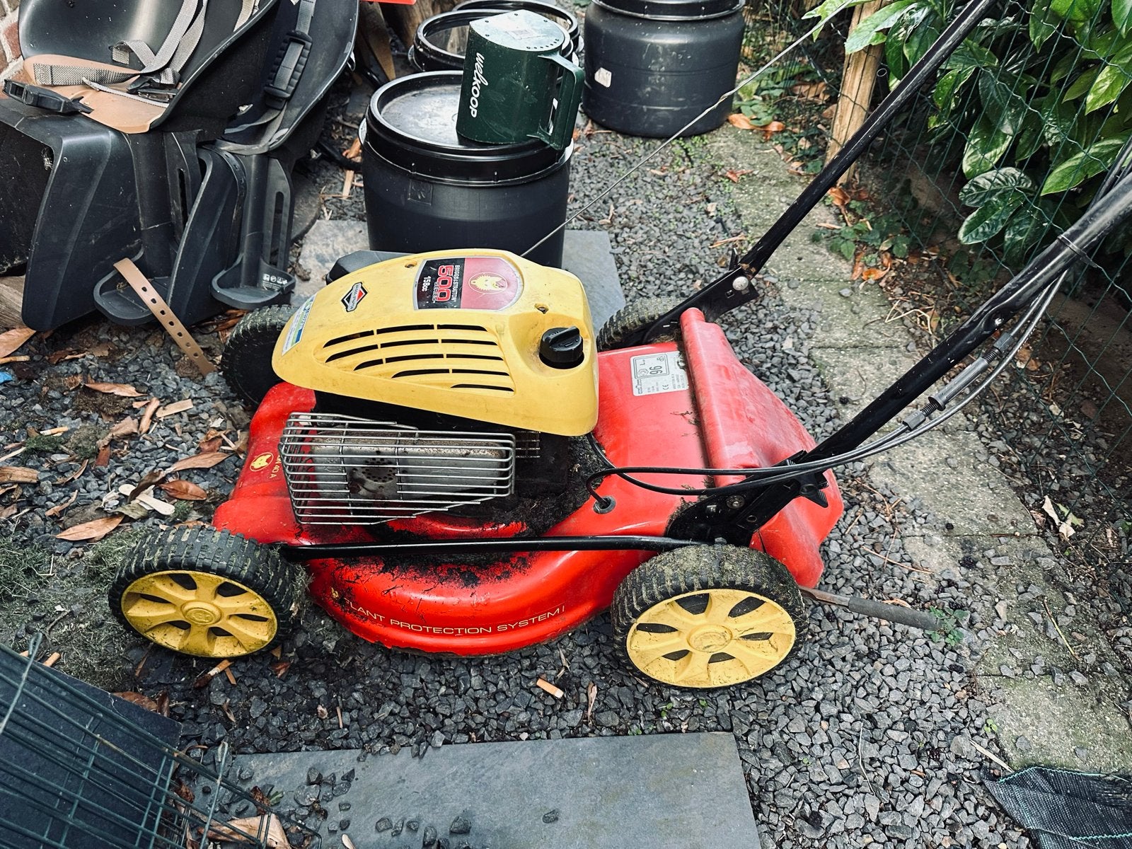 Wolf Garten Ambition 40 A Benzine Grasmaaier t.e.ab, Tuin en Terras, Grasmaaiers, Ophalen, Cirkelmaaier, Gebruikt, Opvangbak