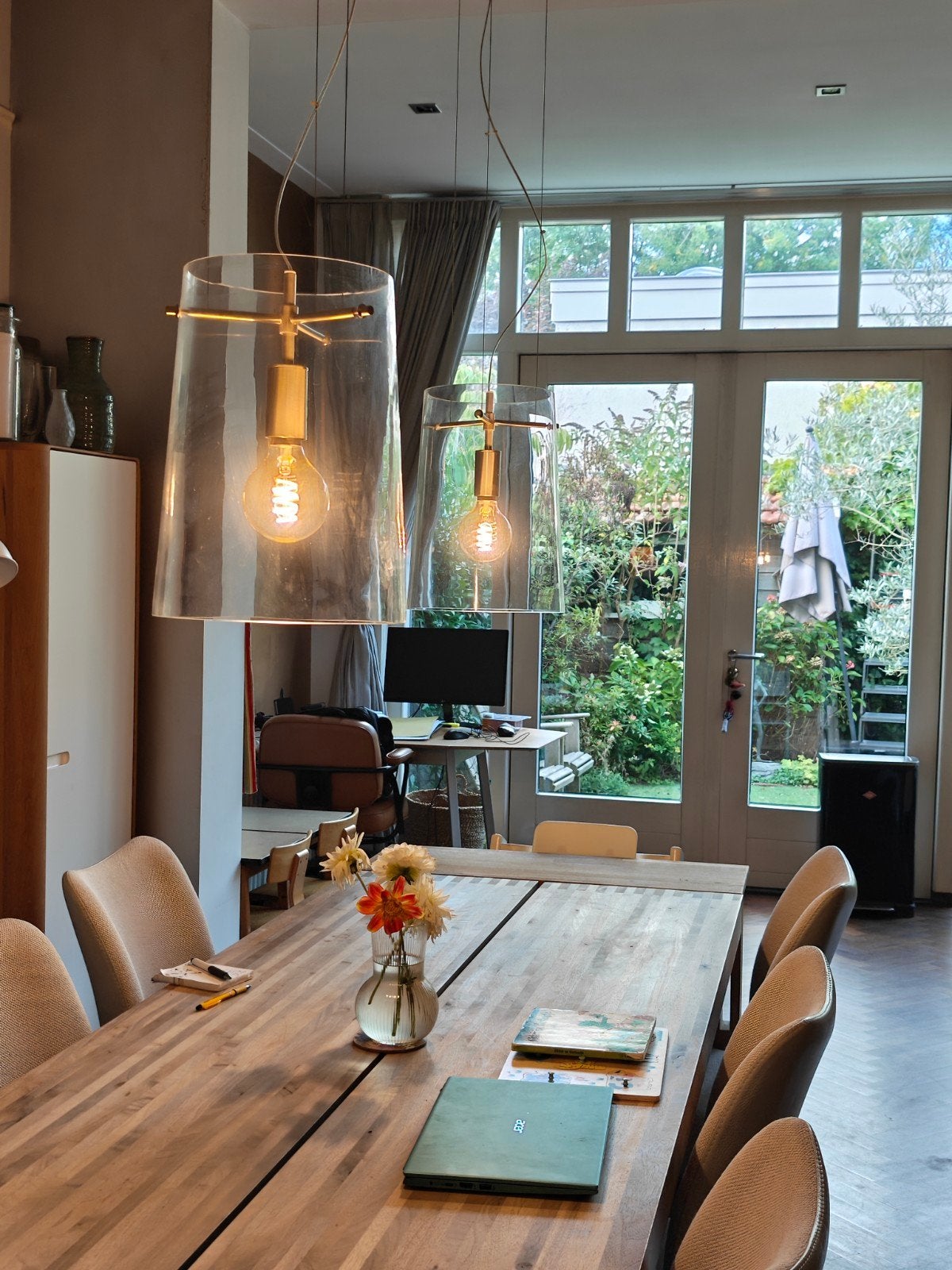 Set Palindra Sera S1 design hanglampen - perfecte staat, Huis en Inrichting, Ophalen, Modern design, E27 (groot), Zo goed als nieuw