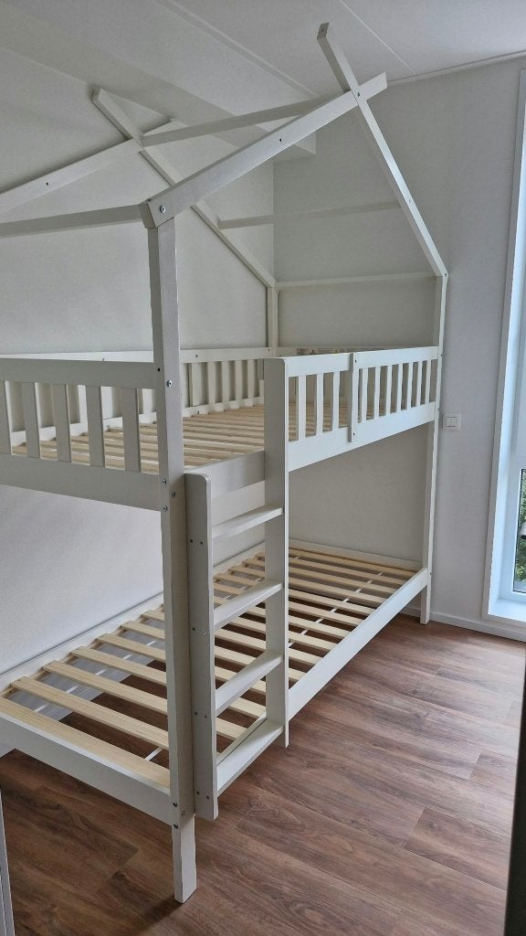 Stapelbed, Ophalen, Gebruikt, 90 cm, 160 tot 180 cm