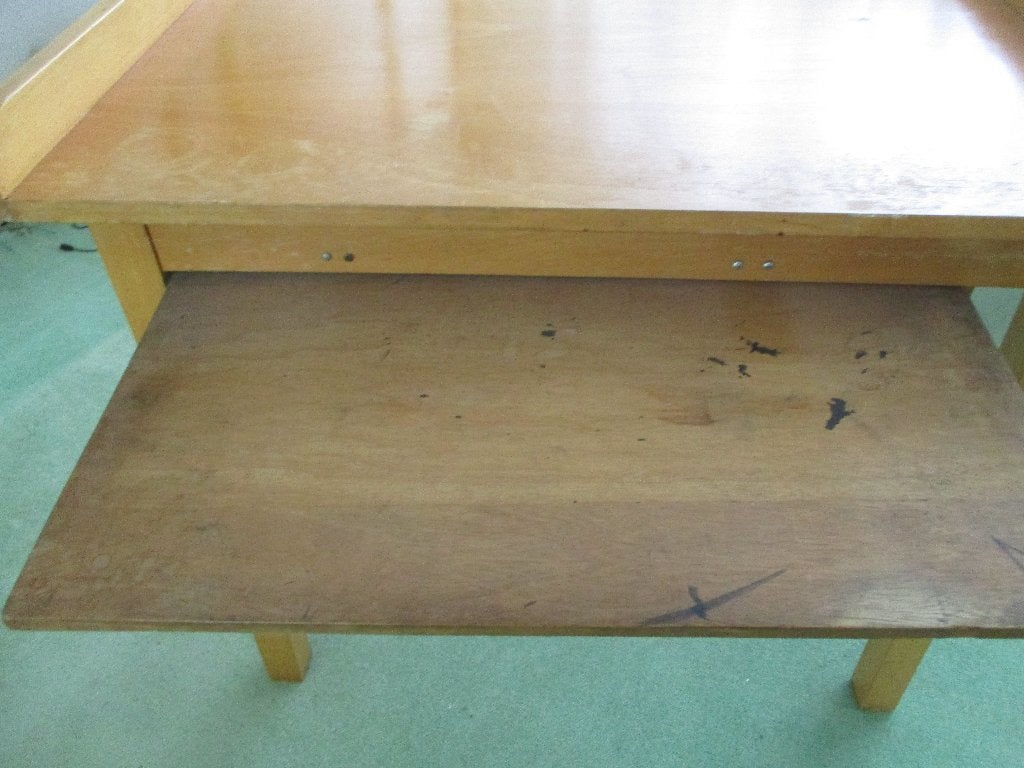 Hoog houten tafeltje, Ophalen, Minder dan 55 cm, Gebruikt, 60 cm of meer