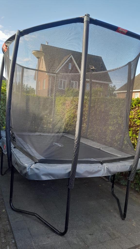 Berg trampoline champion Regular 330 grey, Ophalen, Zo goed als nieuw