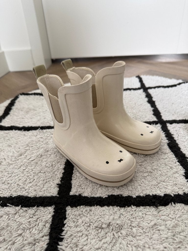 ZGAN creme wit Hema Nijntje regellaarzen wellington boots 24, Jongen of Meisje, Ophalen of Verzenden, Hema, Laarzen