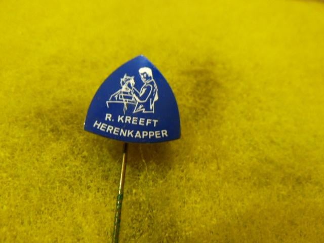 Speldje R. Kreeft herenkapper, Ophalen of Verzenden, Zo goed als nieuw, Overige onderwerpen