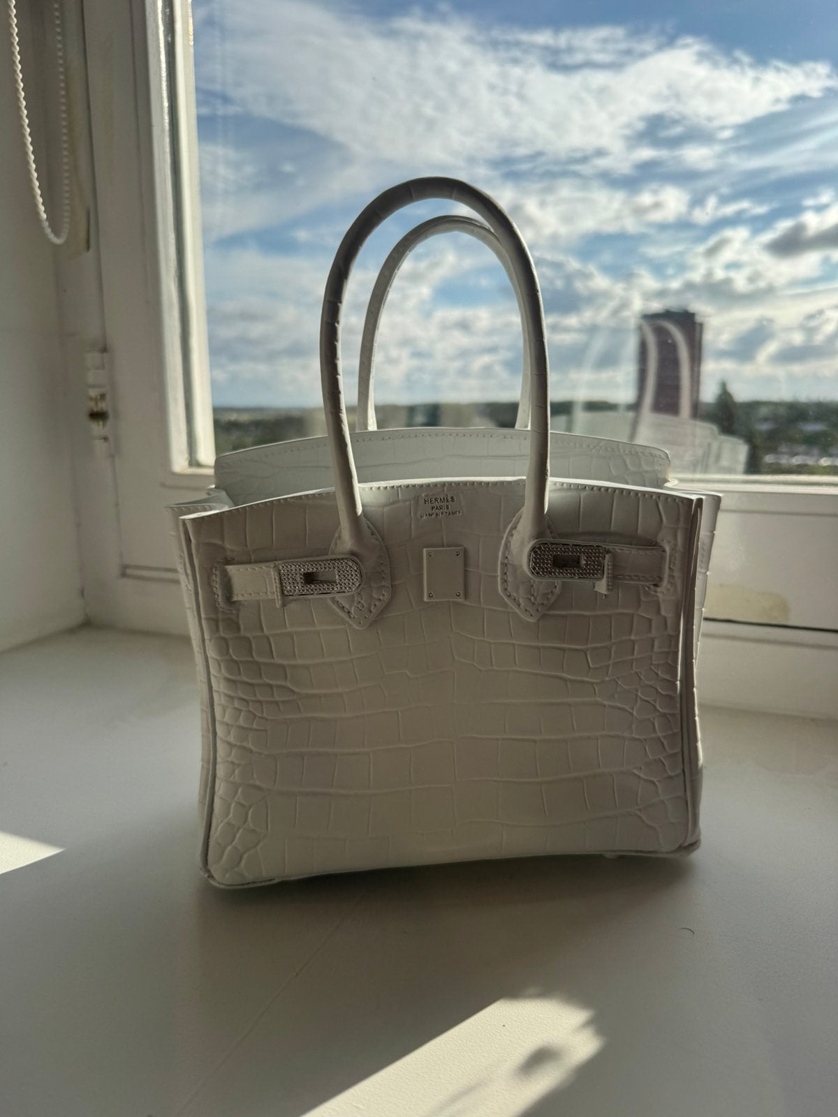 Hermès Birkin stijl decoratie beton tas luxe woonaccessoire, Ophalen, Zo goed als nieuw
