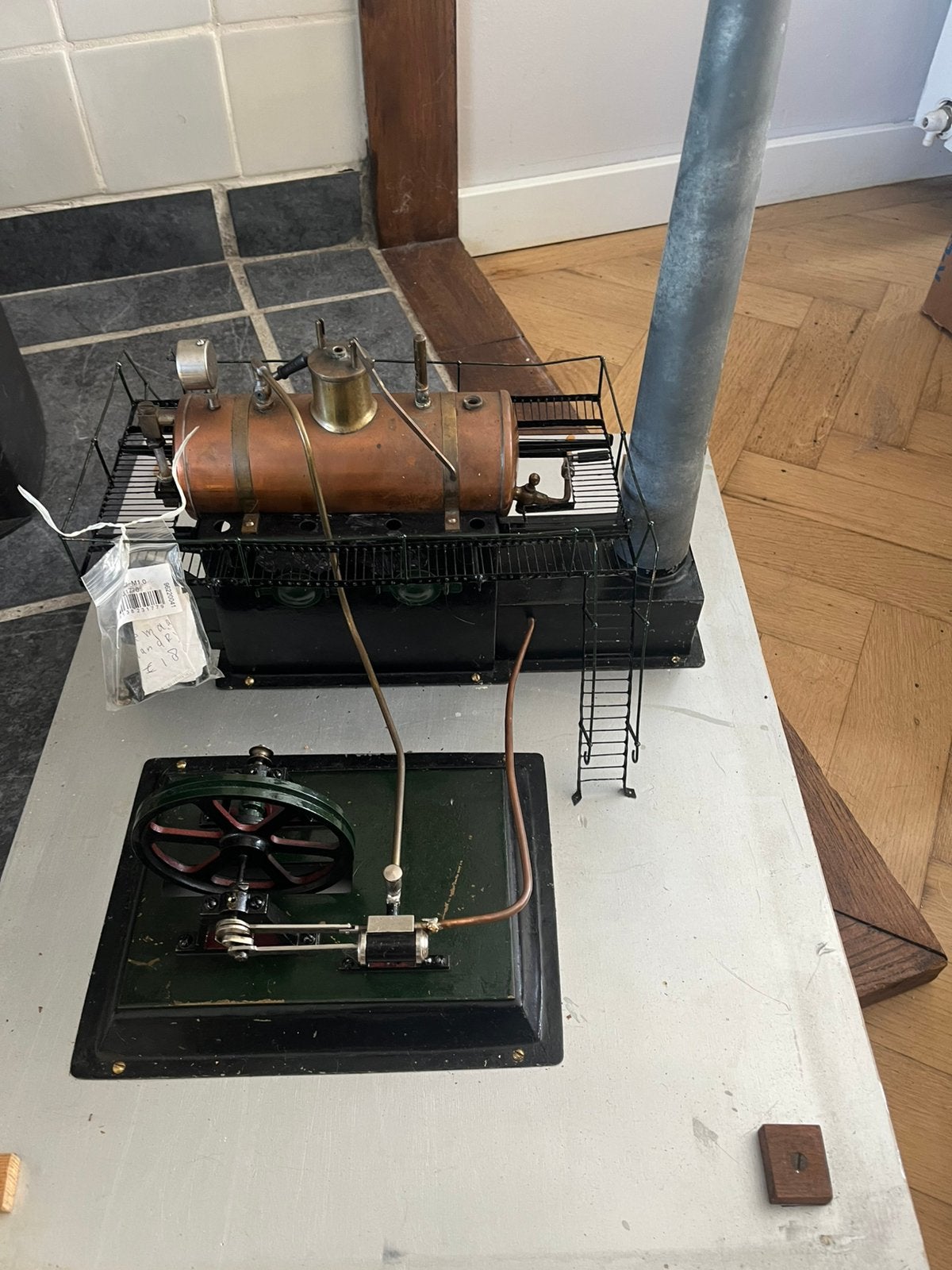 Zelfbouw stoommachine, Ophalen, Gebruikt