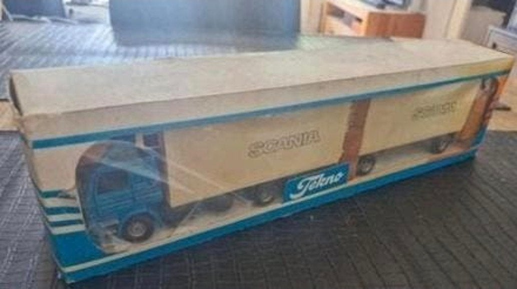 Vintage Tekno Scania schaalmodel 1:50 nieuw in verpakking, Ophalen, Nieuw, Bus of Vrachtwagen, Tekno