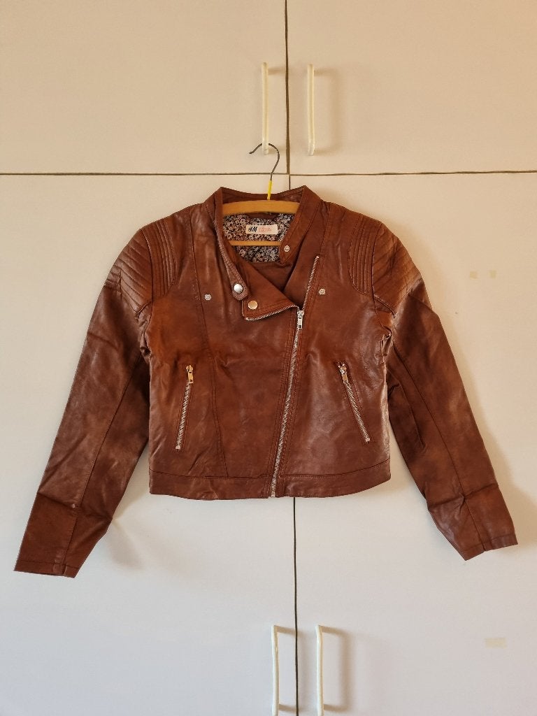12: H&M meisjes jas 158, Kinderen en Baby's, Gebruikt, Meisje, H&M, Ophalen of Verzenden