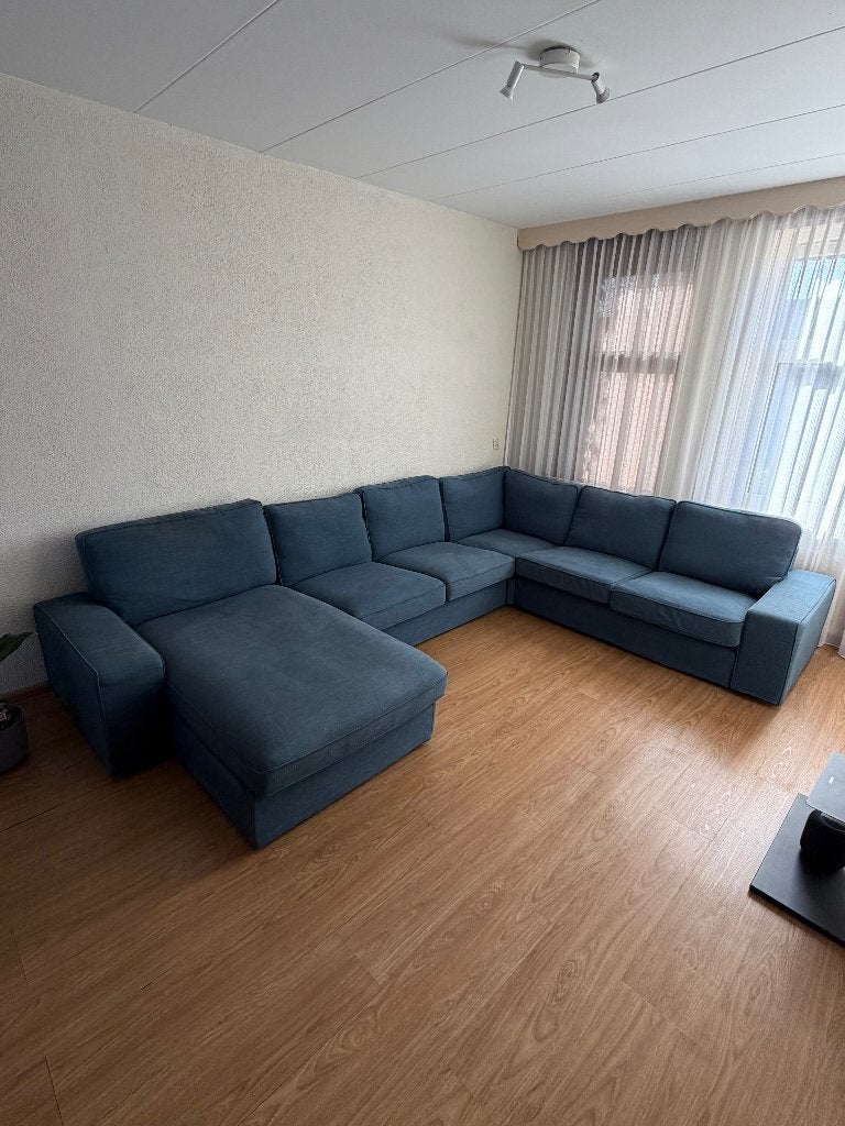 IKEA KIVK hoekbank met chaise lounge, Ophalen, Gebruikt, Hoekbank, 300 cm of meer