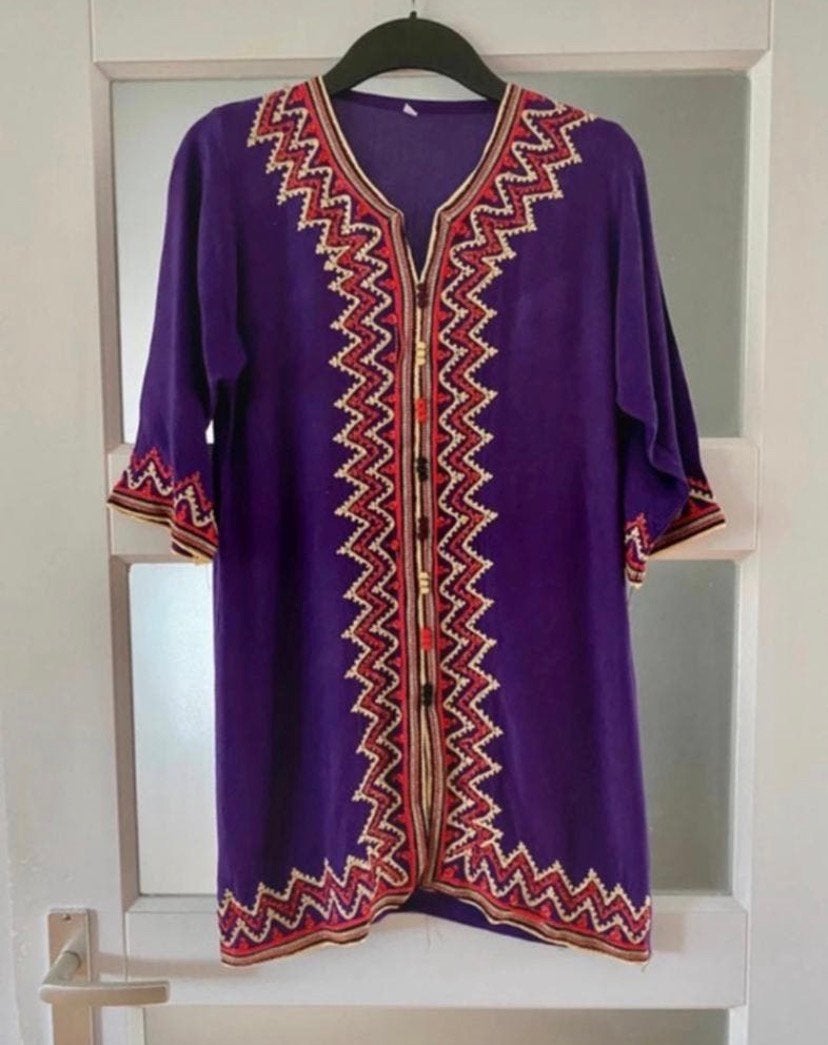Prachtig boho jurkje/tuniek – maat 38 (M), Maat 38/40 (M), Paars, Ophalen of Verzenden, Zo goed als nieuw