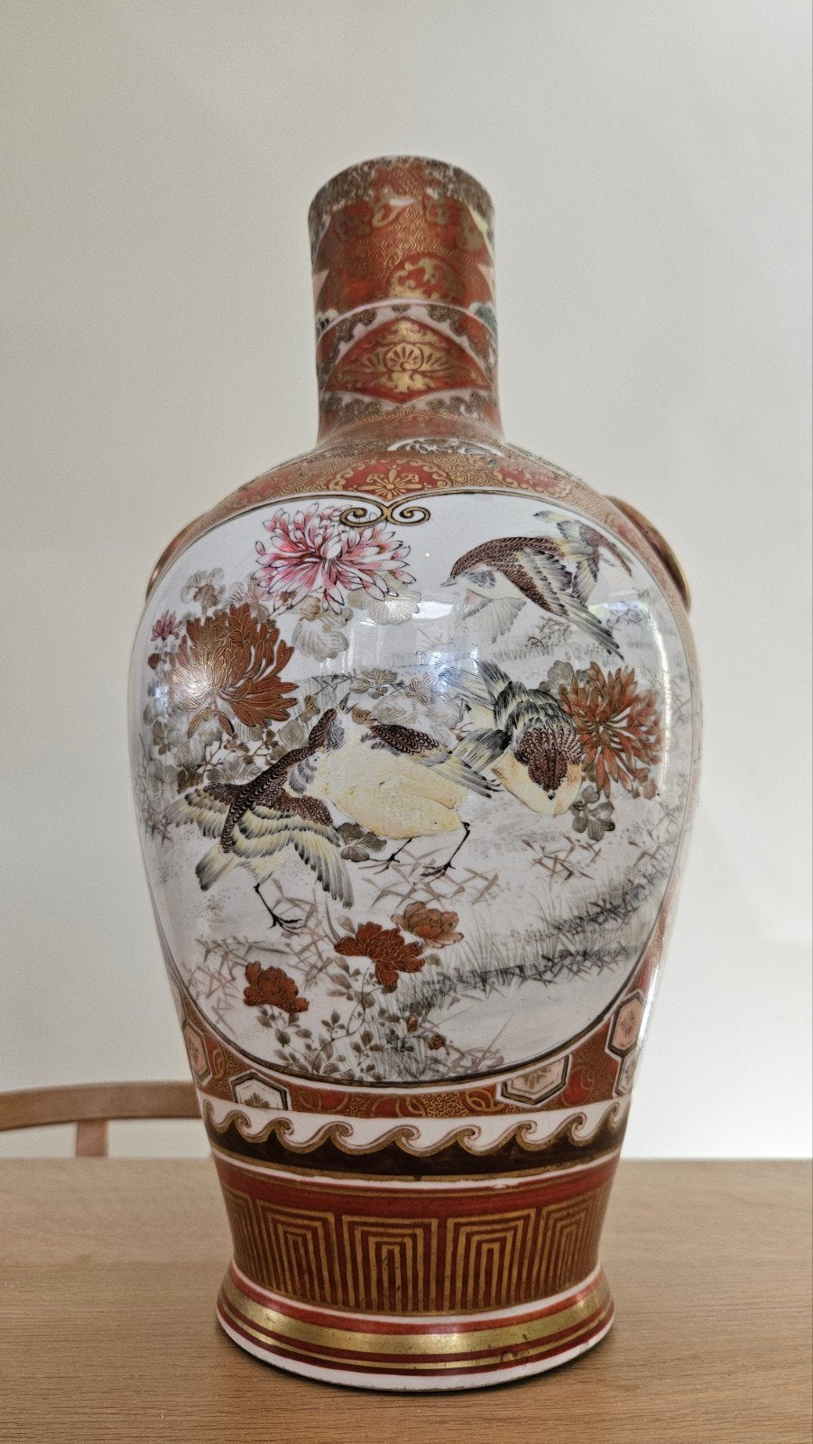 Antieke Satsuma vaas, Meiji periode, rijk gedecoreerd, Ophalen