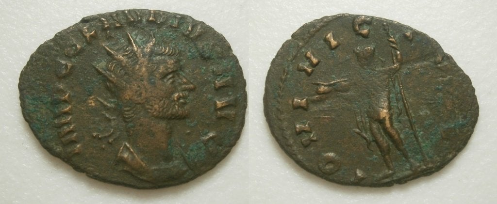 Romeinse munt Claudius II antoninianus IOVI VICTOR- 268/9 AD, Ophalen of Verzenden, Italië