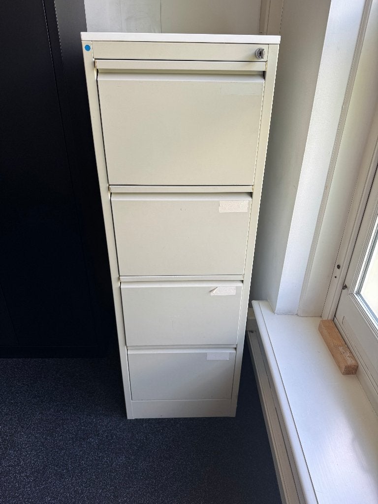 Metalen hangmappenkast / dossierkast – 4 laden – afsluitbaar, Huis en Inrichting, Ophalen, Gebruikt