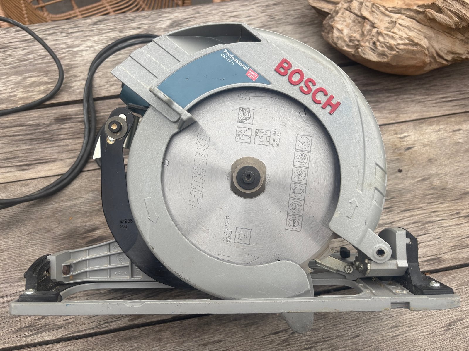 Bosch Professional GKS 85 G Handcirkelzaagmachine 230V, Gebruikt, Cirkelzaag, 70 mm of meer, Ophalen of Verzenden
