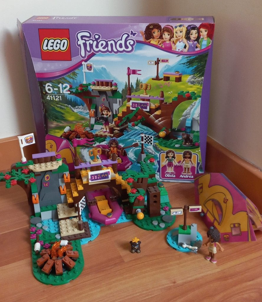 Lego Friends: Avonturenkamp wildwatervaren (41121), Compleet, Gebruikt, Lego, Friends