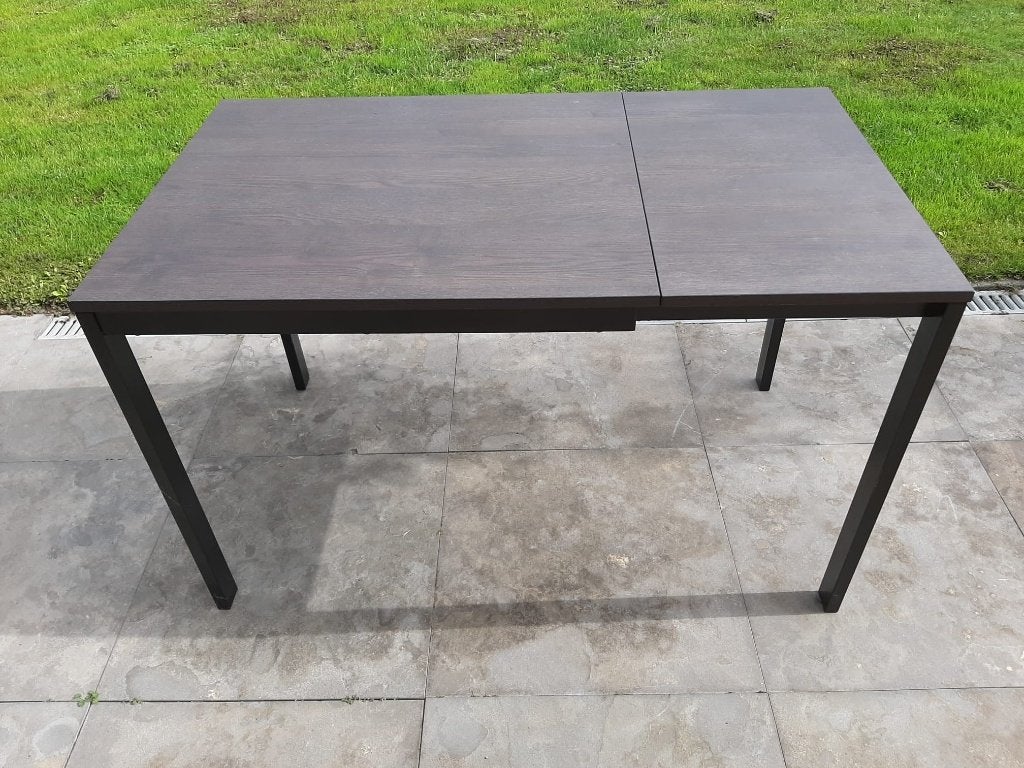 Uitschuifbare Eettafel (Ikea Vangsta 22724), Huis en Inrichting, Gebruikt, 100 tot 150 cm, 50 tot 100 cm, Vier personen