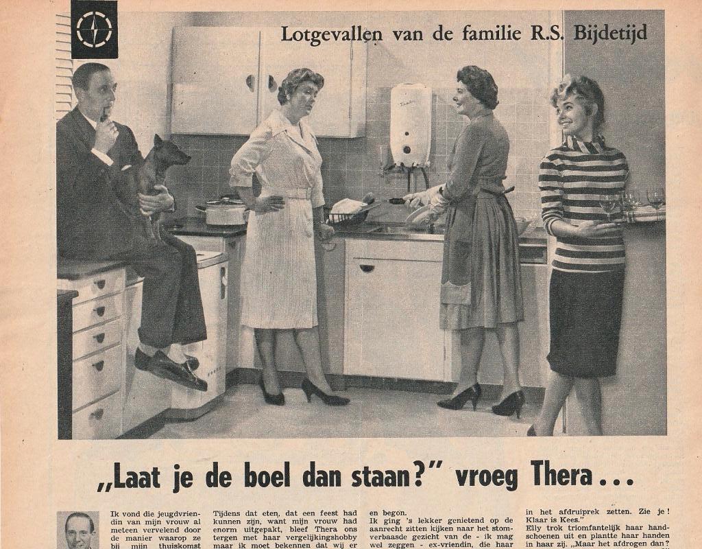 Retro reclame 1962 Fasto geiser keuken interieur jaren 60, Verzamelen, Verzenden, Huis en Inrichting