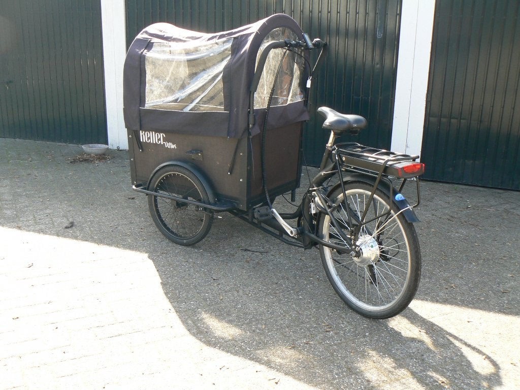 Nette Keiler Vittori E-Bakfiets / Driewieler met Huif, Gebruikt, Goederen, Velgrem, Elektrisch