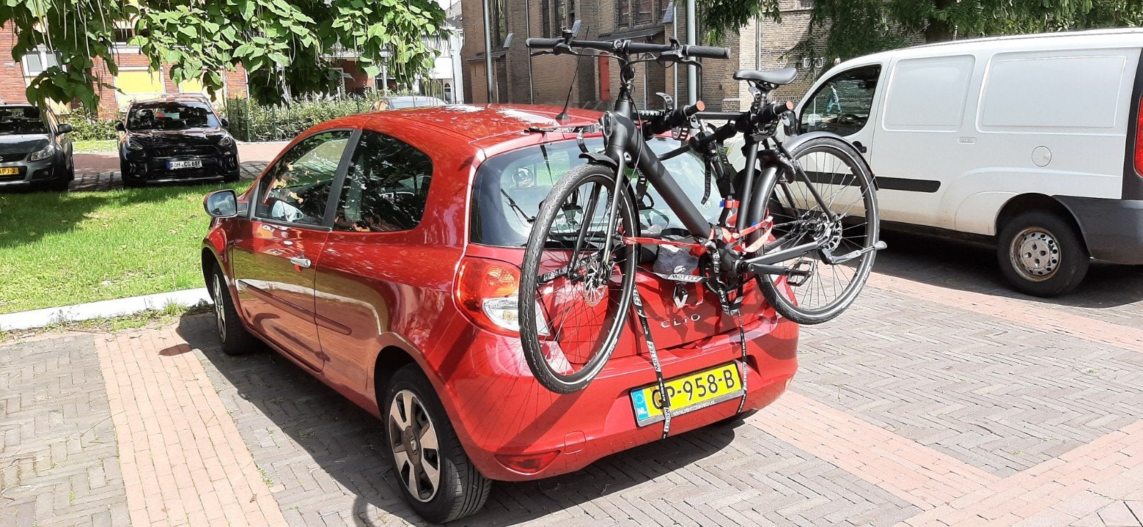 Mottez Ariane 3 Fietsendrager voor 3 fietsen, Ophalen, 3 fietsen of meer, Gebruikt, Achterklepdrager