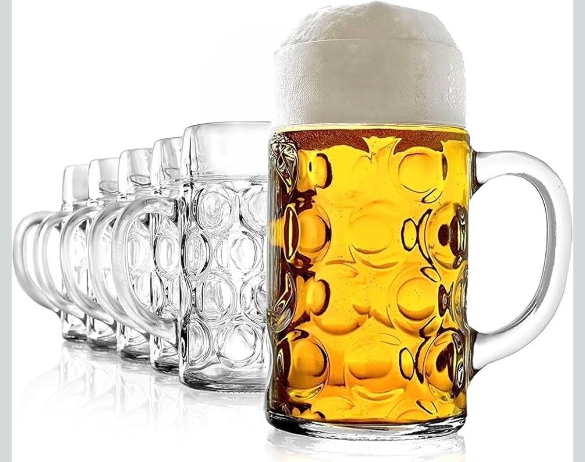 Bierpullen 1 liter - 12 stuks, Ophalen, Gebruikt, Glas