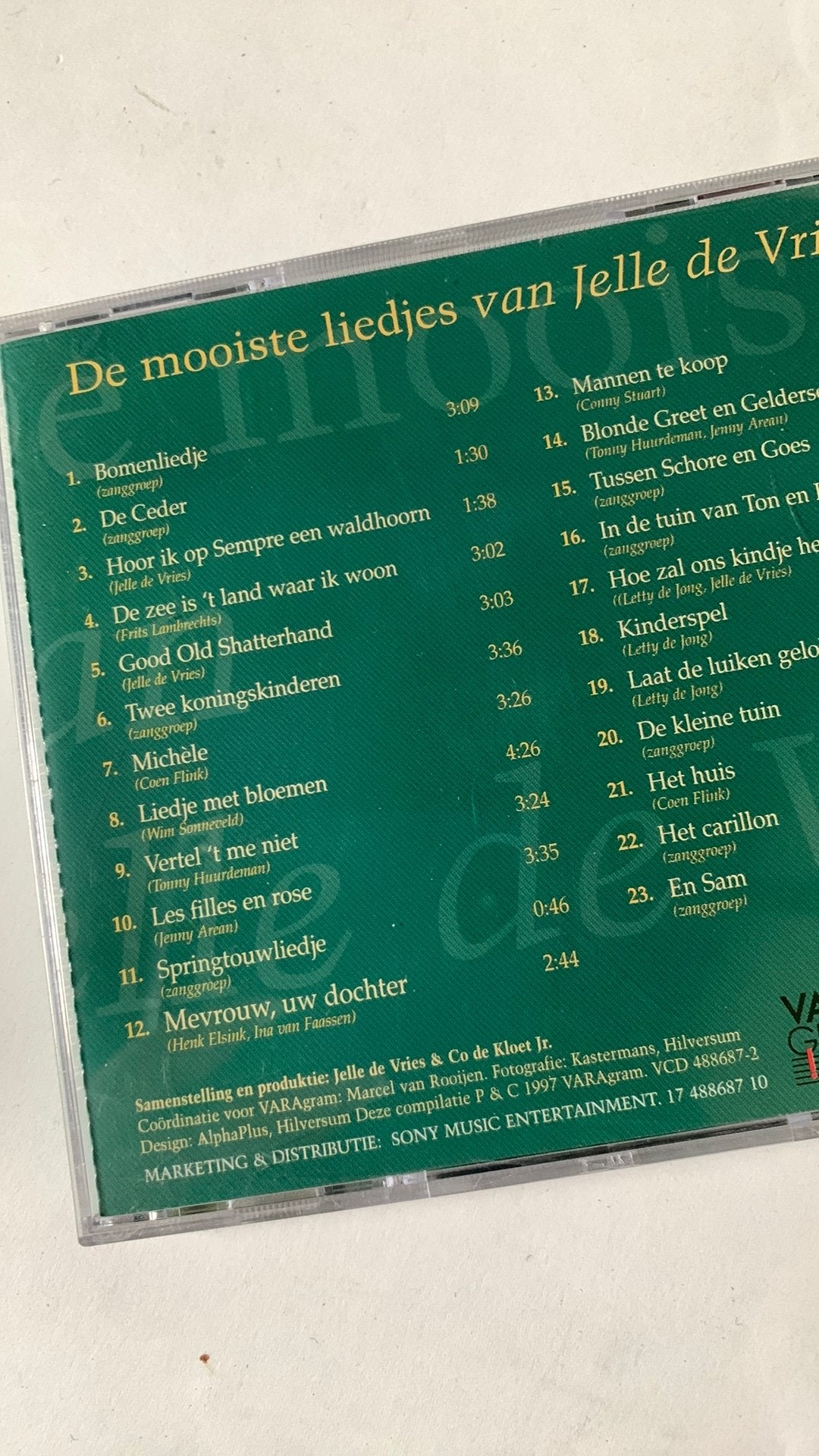 De Mooiste Liedjes van Jelle de Vries CD, Ophalen of Verzenden, Zo goed als nieuw, Levenslied of Smartlap