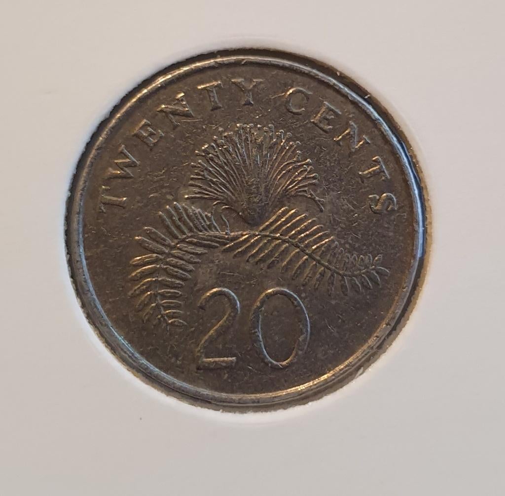 Singapore - 20 Cents 1987, Verzenden, Zuidoost-Azië, Losse munt