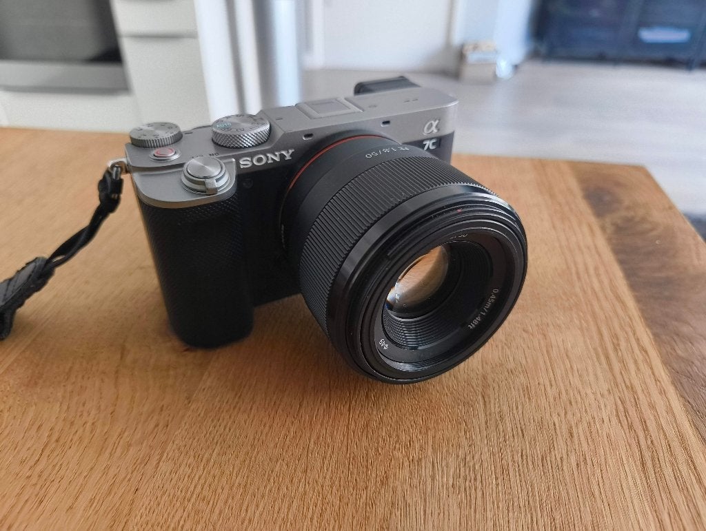 Sony A7C Zilver Body, Audio, Tv en Foto, Fotocamera's Digitaal, Gebruikt, Ophalen of Verzenden, 24 megapixels, Screenprotector