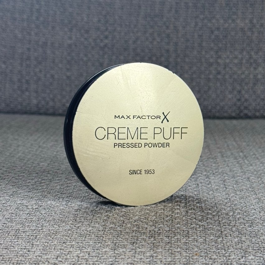Max Factor Creme Puff Pressed Powder 50 Natural 14g, Verzenden, Zo goed als nieuw, Overige kleuren, Gehele gezicht