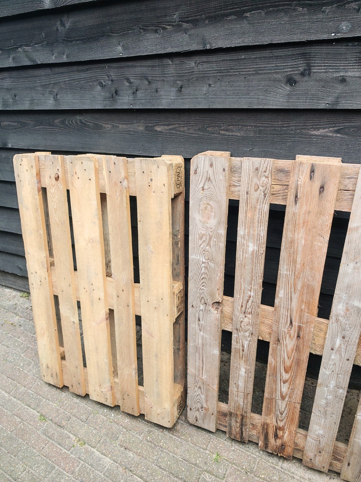 Gebruikte houten pallets - gratis af te halen, Ophalen, Gebruikt, 50 mm of meer, Pallet