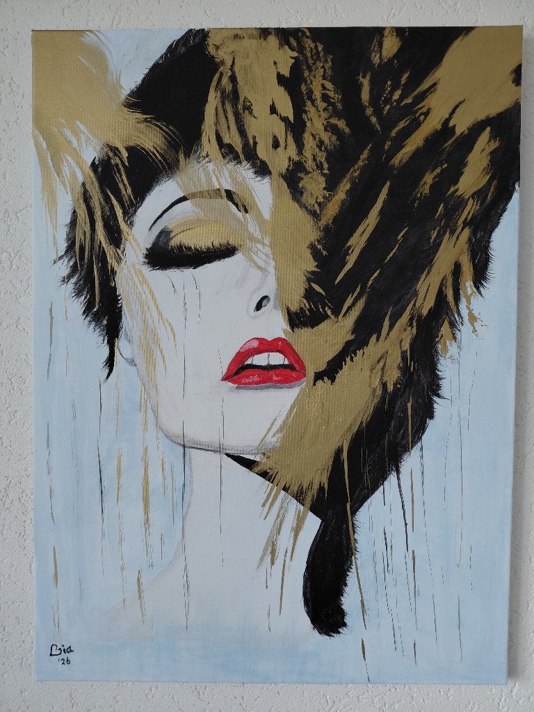 te koop enig en apart schilderij ,,VROUW,,, Ophalen, 50 – 75, Nieuw, Schilderij