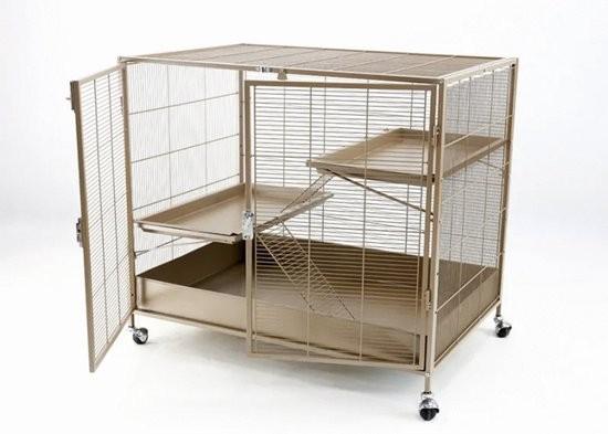 Keddoc Penthouse rattenkooi 2 x, Ophalen, Kooi, 90 cm of meer
