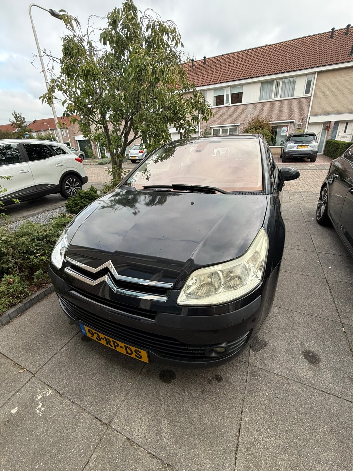 Citroën C4 1.6 16V 80KW 2005 Zwart /APK/AIRCO, Auto's, Voorwielaandrijving, Dealer onderhouden, Beige, 4 cilinders