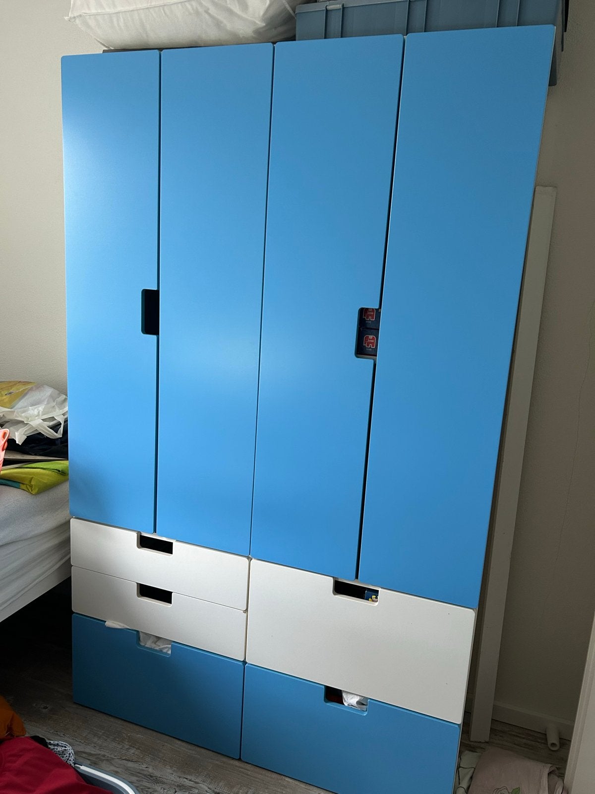 IKEA Smastad Kast Kinderkamer - Blauw/Wit met Lades, Ophalen, Gebruikt, Kast, 105 cm of meer