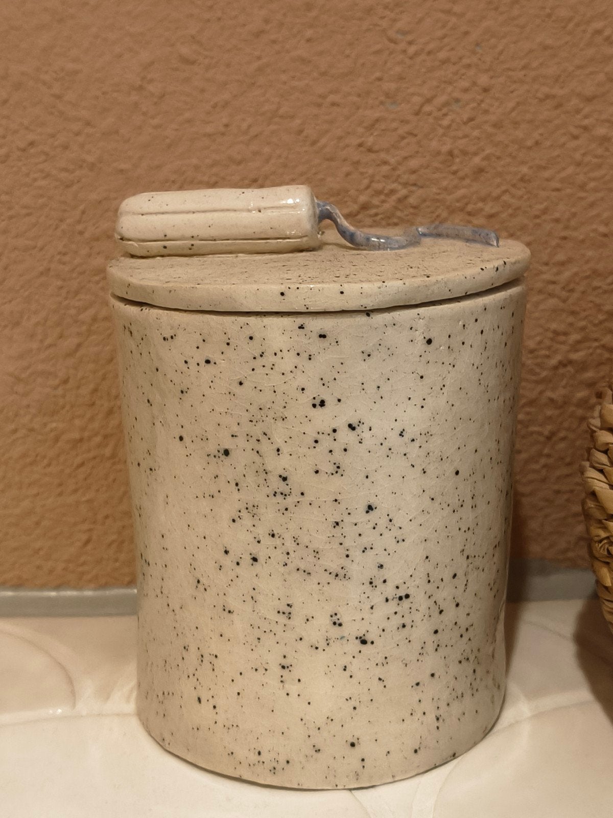 Keramiek "tampon pot", Antiek en Kunst, Ophalen of Verzenden