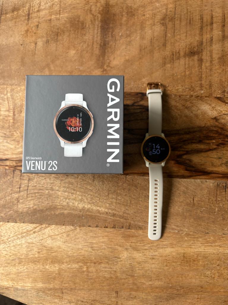 Garmin Venu 2S GPS Smartwatch, Sieraden, Tassen en Uiterlijk, Sporthorloges, Gebruikt, Zwart, Ophalen of Verzenden, Waterdicht