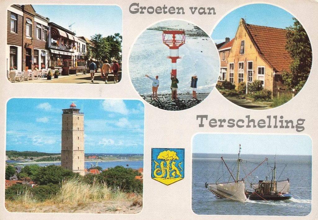 Groeten van Terschelling, Ophalen of Verzenden, 1980 tot heden, Gelopen, Waddeneilanden