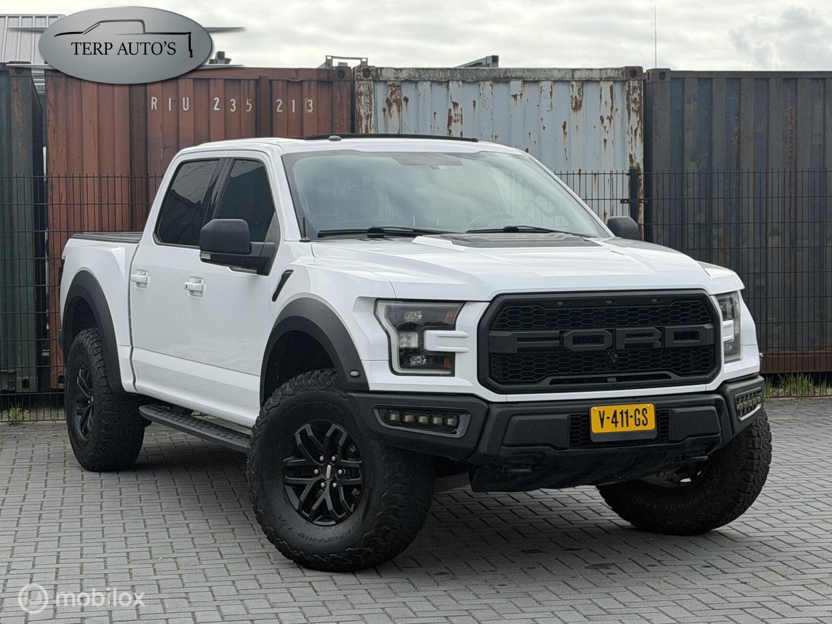 Ford USA F150 3.5 V6 Raptor 37 Inch Lage Cataloguswaarde, Auto's, Automaat, 2691 kg, 4 stoelen, Wit