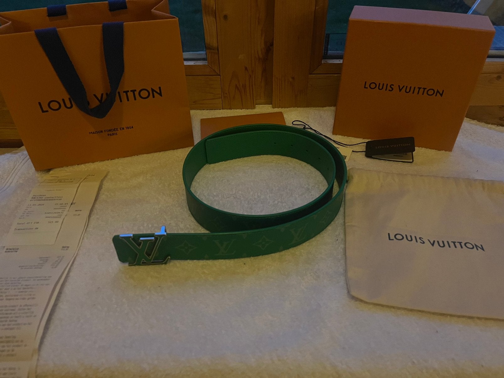 Louis Vuitton riem limited edition, Kleding | Heren, 95 tot 105 cm, Overige kleuren, Echt leder, Ophalen of Verzenden