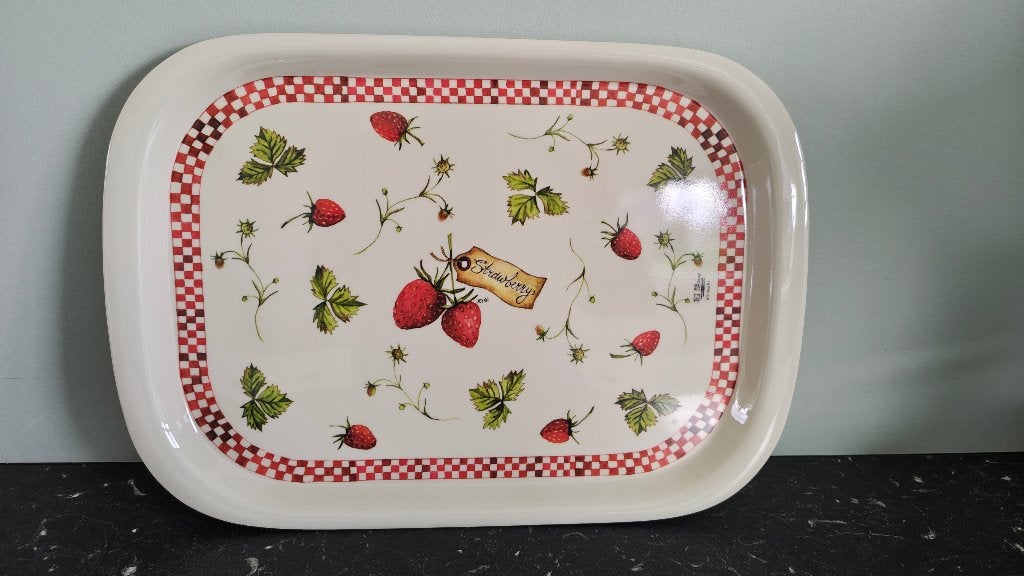 Dienblad, strawberry,  Jet, Overige materialen, Ophalen of Verzenden, Zo goed als nieuw, Overige stijlen