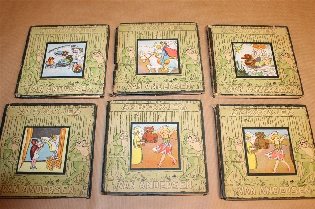Sprookjes van Andersen – 6-delige set — Antiek, Boeken, Ophalen of Verzenden, Gelezen