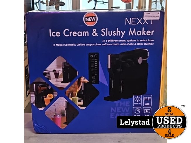 Nexxt Ice Cream & Slushy Maker CO221125 Zwart | Nieuw, Flex Ltd., Nieuw, https://flex.com/contact-us, Nobelstraat 10, 5807 GA Oostrum LB, Limburg, Nederland