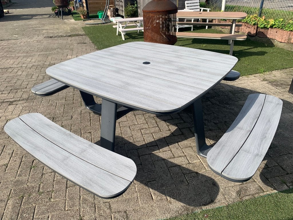 Vierkantige Aluminium Picknickbank Aanbieding, Ophalen, Nieuw, Rechthoekig, Aluminium