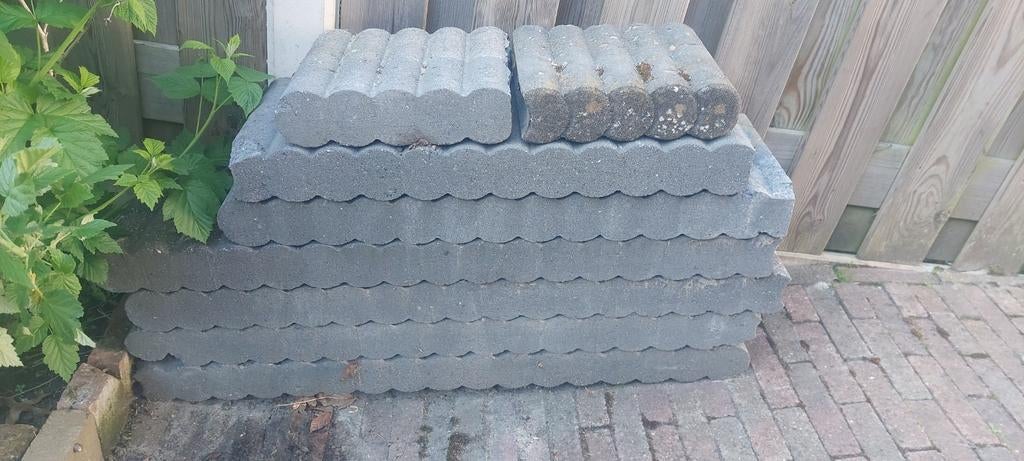 Betonnen palissaden, Ophalen, Gebruikt, Klinkers, 10 m² of meer