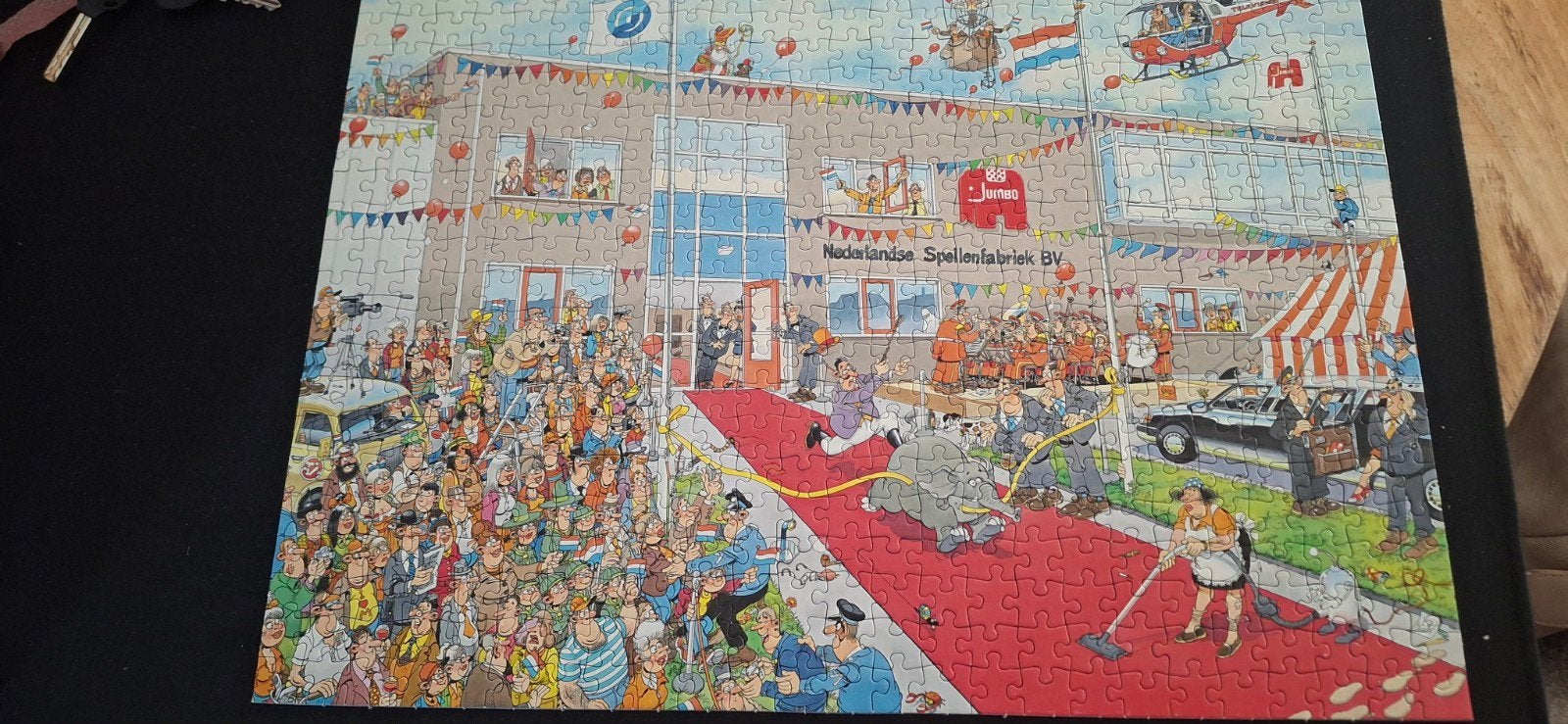 Jan van Haasteren 500 st - De Nederlandse spellen fabriek, Hobby en Vrije tijd, Denksport en Puzzels, Ophalen of Verzenden, Minder dan 500 stukjes