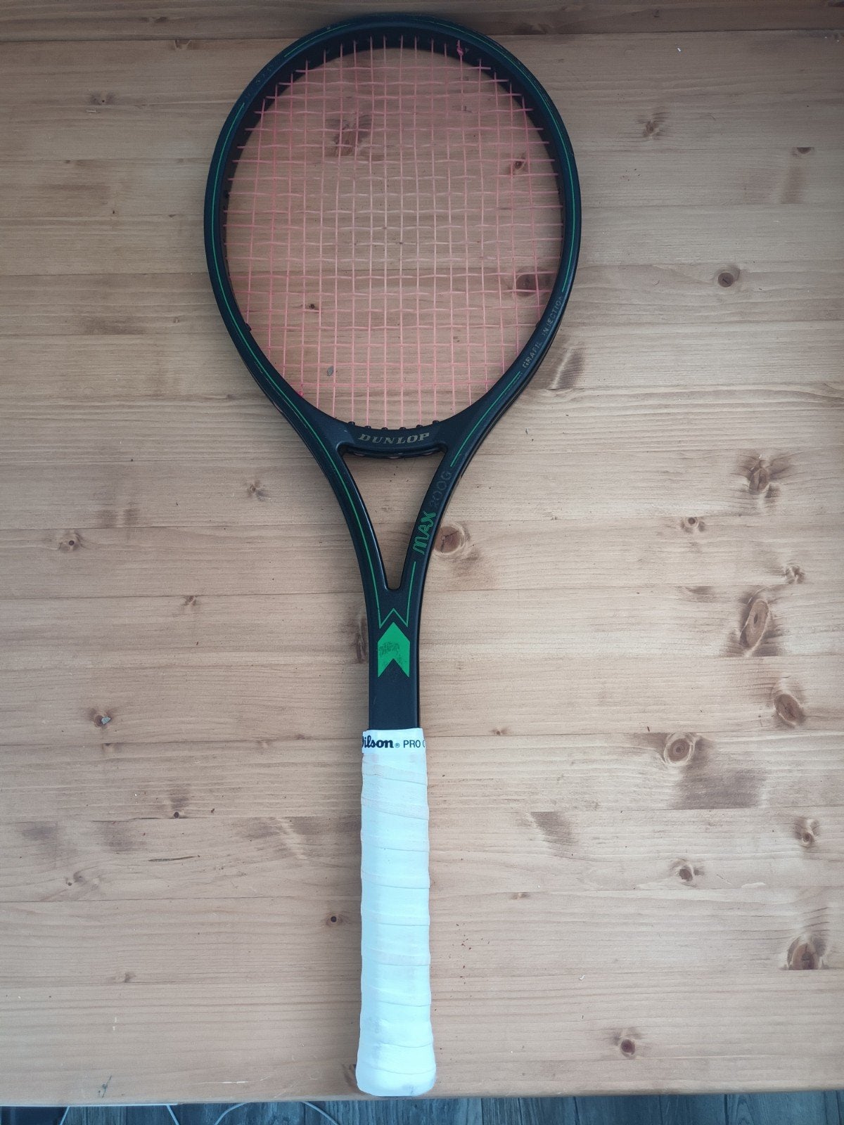 Dunlop Max 200G Tennisracket - Vintage Klassieker, Ophalen of Verzenden, Gebruikt, Racket, Dunlop