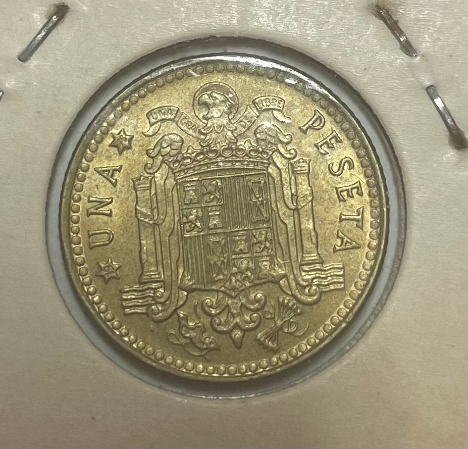 1 peseta Spanje 1975, Ophalen of Verzenden, Overige landen