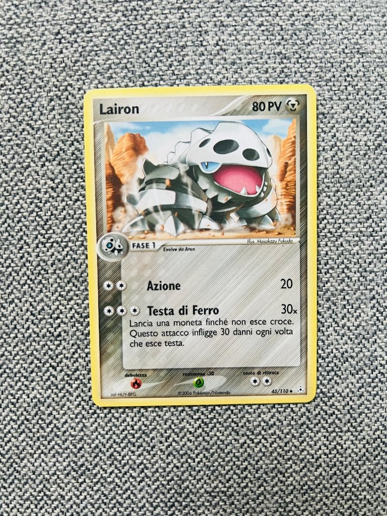 Lairon 45/110 Ex Holon Phantoms Pokemon, Verzenden, Zo goed als nieuw, Losse kaart, Foil