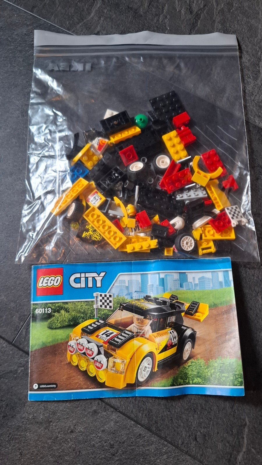 Lego City 60113 Rallyauto met instructieboekje, City, Lego, Ophalen of Verzenden, Zo goed als nieuw