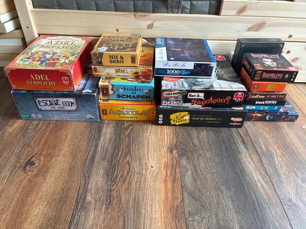 Spellen pakket voor de hele familie, Hobby en Vrije tijd, Gezelschapsspellen | Bordspellen, Een of twee spelers, Ophalen of Verzenden