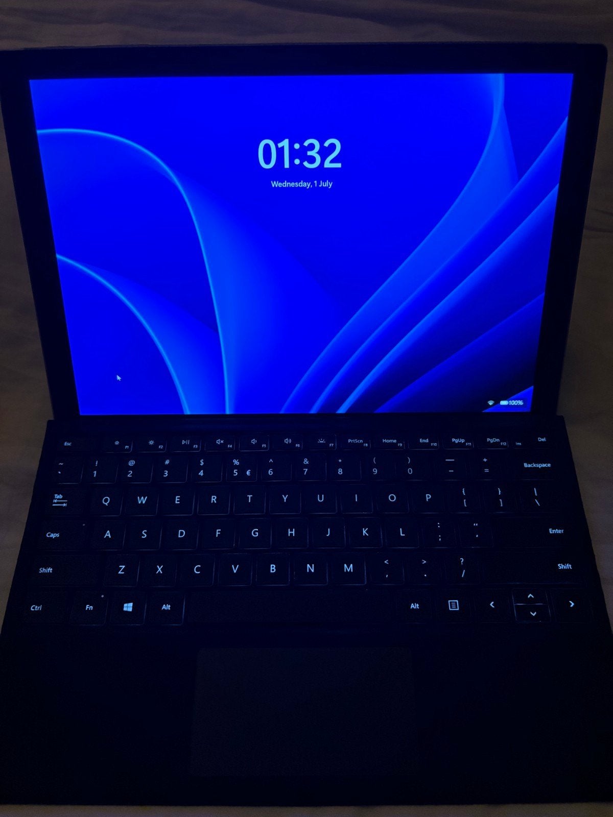 Microsoft Surface Pro 7 i5/8GB/256GB SSD Windows 11 Pro, Gebruikt, 2 tot 3 Ghz, Qwerty, 256GB